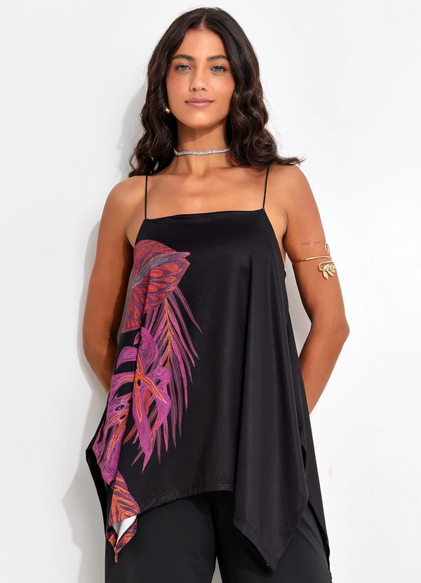 Quintess - Blusa Folhagem Bordada Localizada em Malha Fria 3