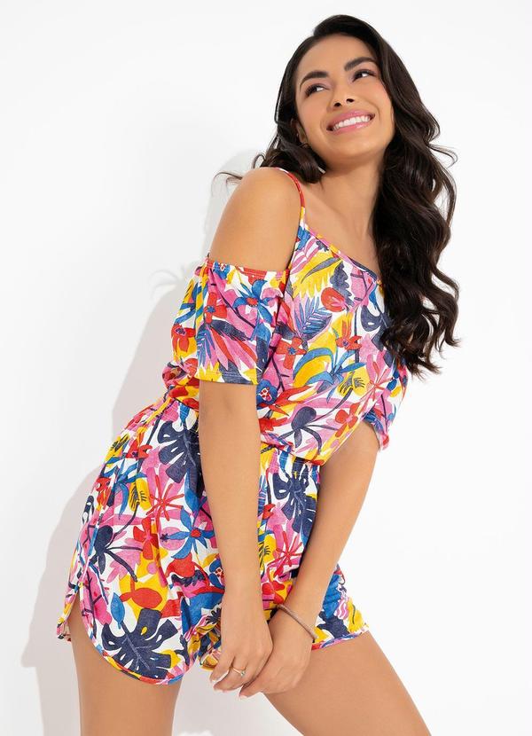 Queima Estoque - Blusa Folhagem com Ombro Vazado 2