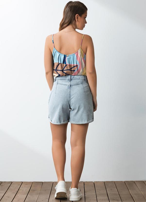 Quintess - Blusa Folhagem Geométrica em Malha de Viscose 4