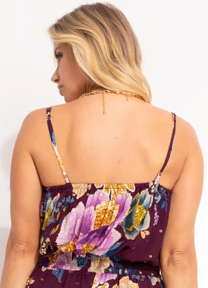 Farm - Blusa Jardim Delicado Roxo - FARM