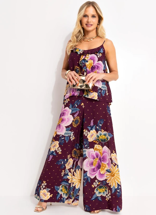 Farm - Blusa Jardim Delicado Roxo 3