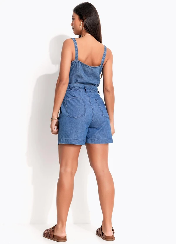 Quintess - Blusa Jeans Médio em Jeans 5