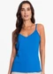 Rovitex - Blusa Malha Canelada Feminina Azul - variação: Azul