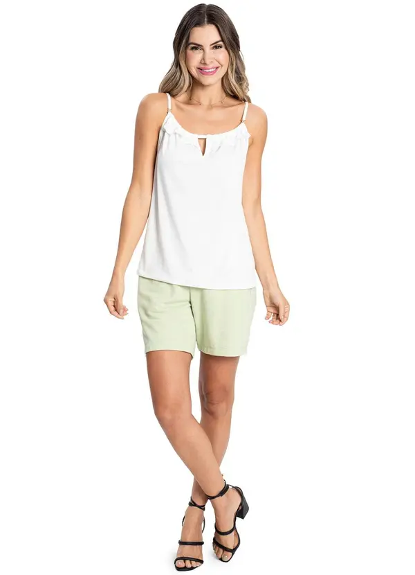 Rovitex - Blusa Malha Feminina Bege 3