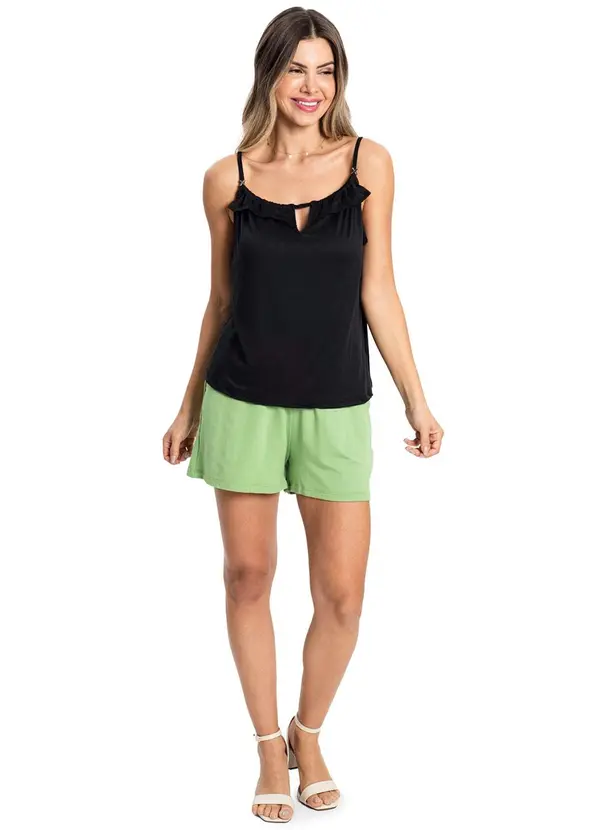 Rovitex - Blusa Malha Feminina Preto 3