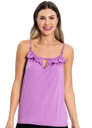 Rovitex - Blusa Malha Feminina Roxo - ROVITEX