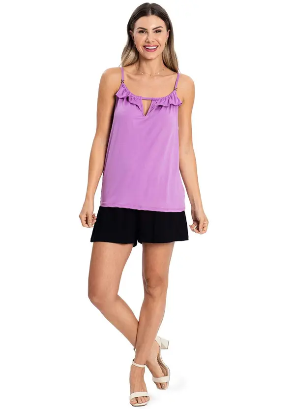 Rovitex - Blusa Malha Feminina Roxo 3