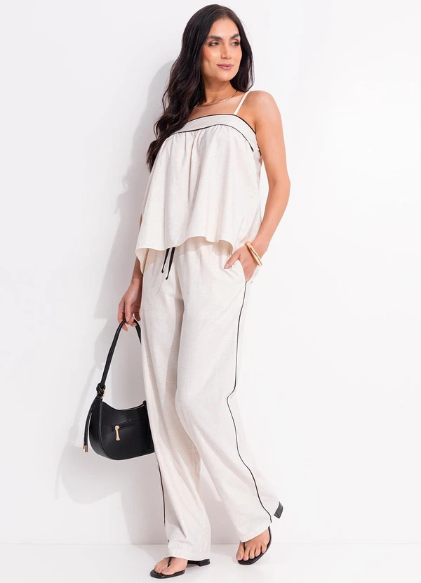 Quintess - Blusa Natural em Linho 10