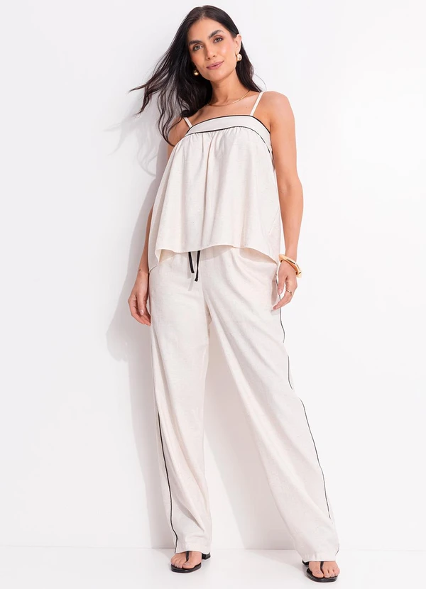 Quintess - Blusa Natural em Linho 9