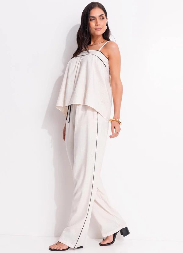 Quintess - Blusa Natural em Linho 8