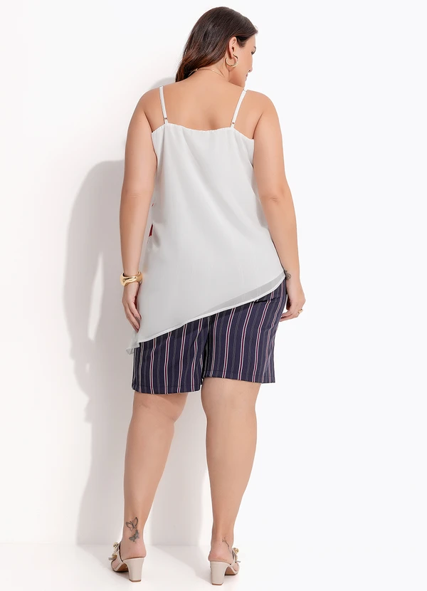 Quintess - Blusa Off White em Chiffon 19