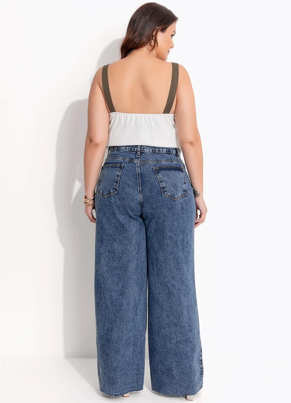 Quintess - Blusa Off White em Crepe Plano 19