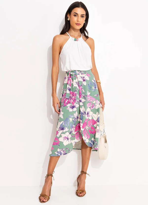 Quintess - Blusa Off White em Malha de Viscose 3