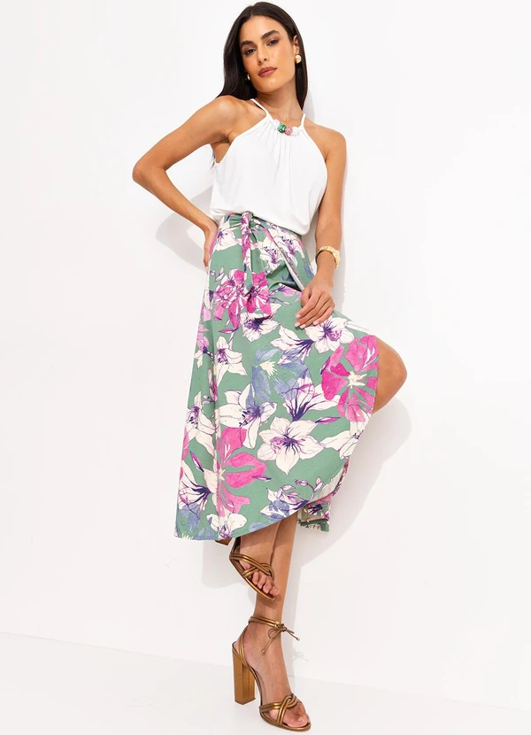 Quintess - Blusa Off White em Malha de Viscose 5