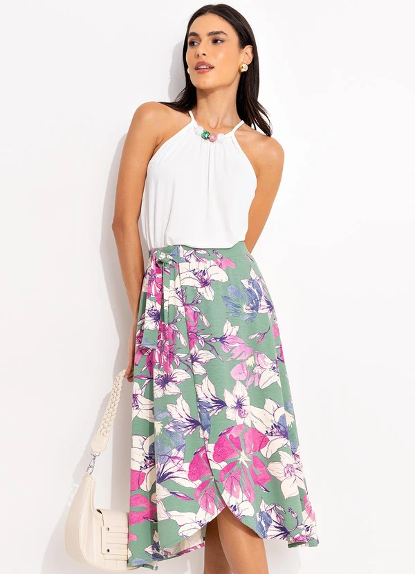 Quintess - Blusa Off White em Malha de Viscose 7