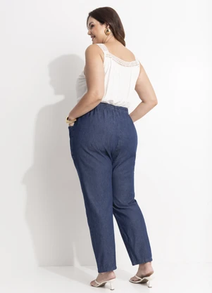 Quintess - Blusa Off White em Malha de Viscose - QUINTESS