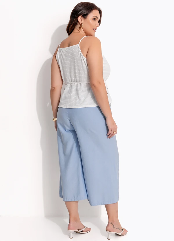 Quintess - Blusa Off White em Malha Texturizada 9