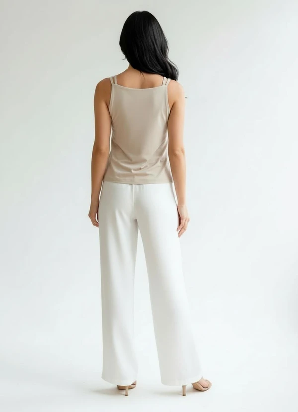 Quintess - Blusa Off White em Viscose com Elastano 8