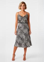 Blusa Peplum On�a Preta em Viscose Plana