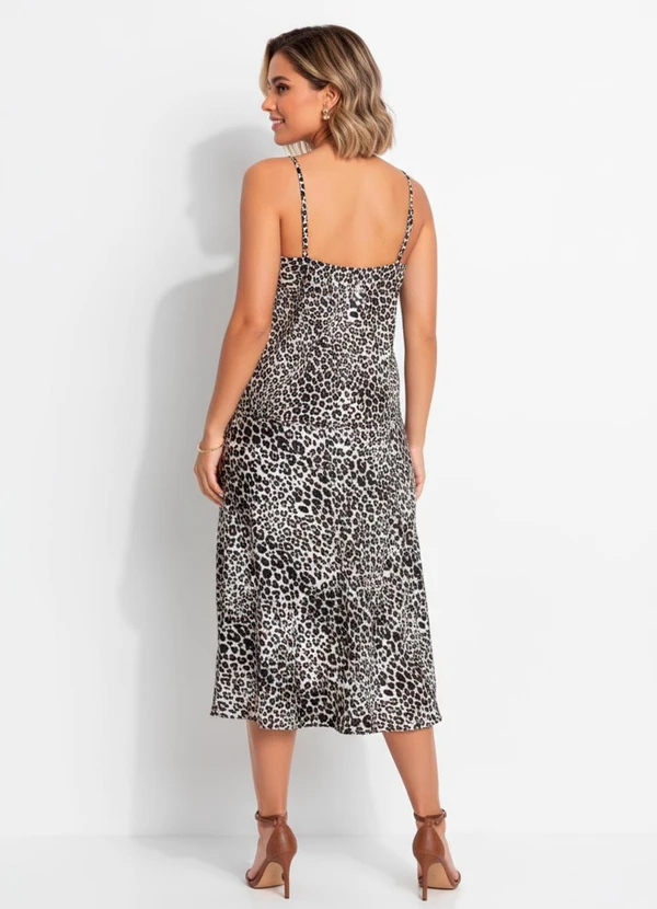 Quintess - Blusa Peplum Onça Preta em Viscose Plana 5