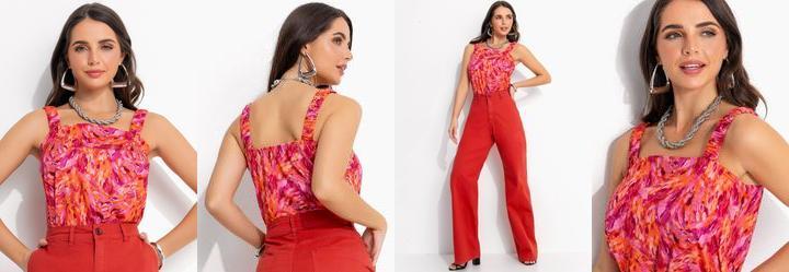 Blusa Pinceladas em Malha Fria