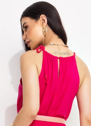 Quintess - Blusa Pink em Viscose Plana Sarjada - QUINTESS