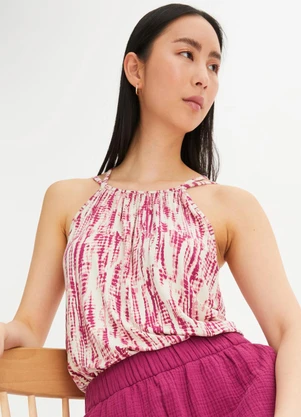 bonprix - Blusa Poá Abstrato em Malha Fria - BONPRIX