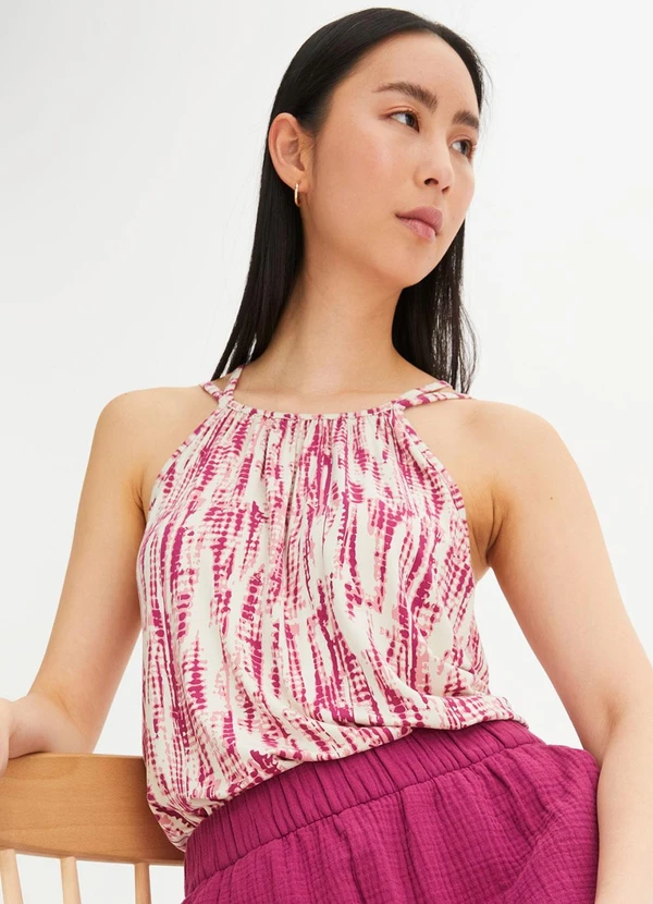 bonprix - Blusa Poá Abstrato em Malha Fria