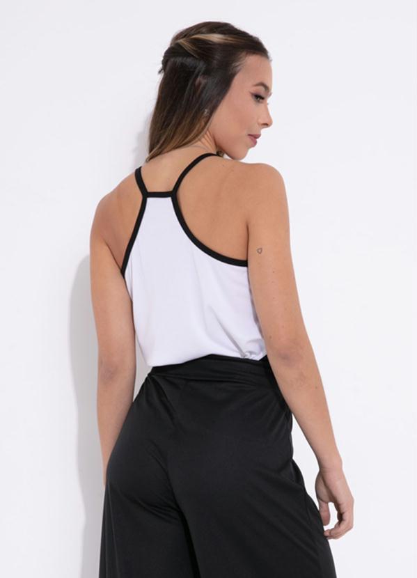 Outlet - Blusa Poá Branca com Alças 2