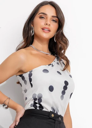 Blusa Poá Desconstruído em Malha Fria Quintess