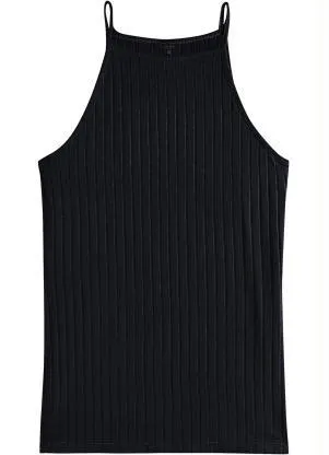 Malwee - Blusa Preta Canelada - MALWEE