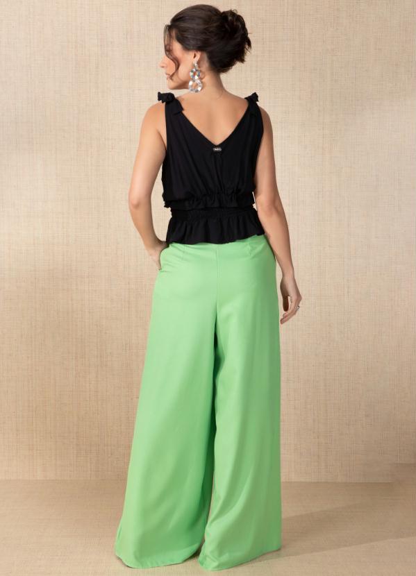 Outlet - Blusa Preta com Alças para Amarrar 4