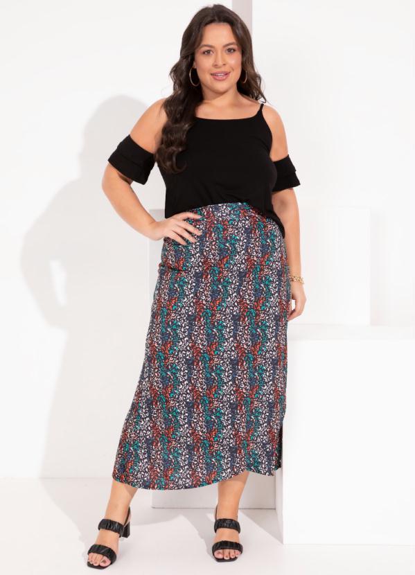 Outlet - Blusa Preta com Babado Duplo nas Mangas 9