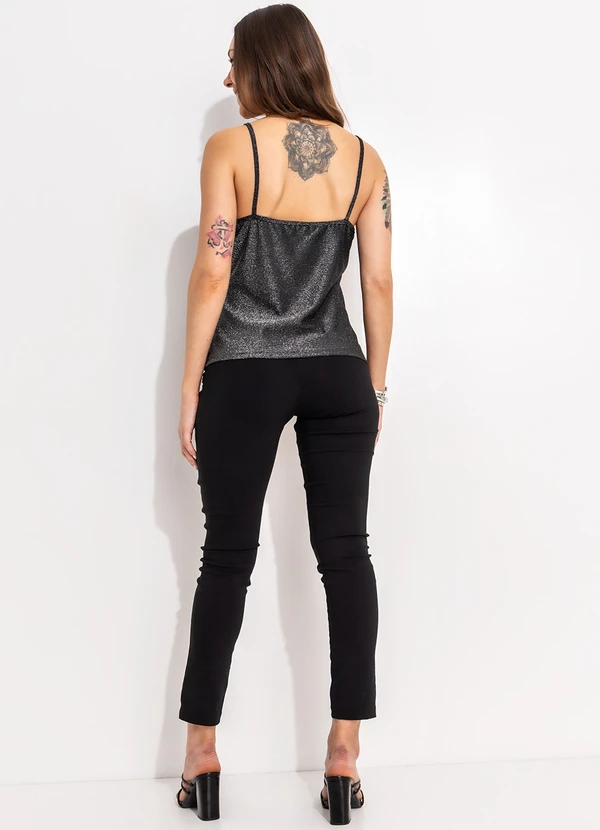 Bimini - Blusa Preto em Malha com Lurex 5