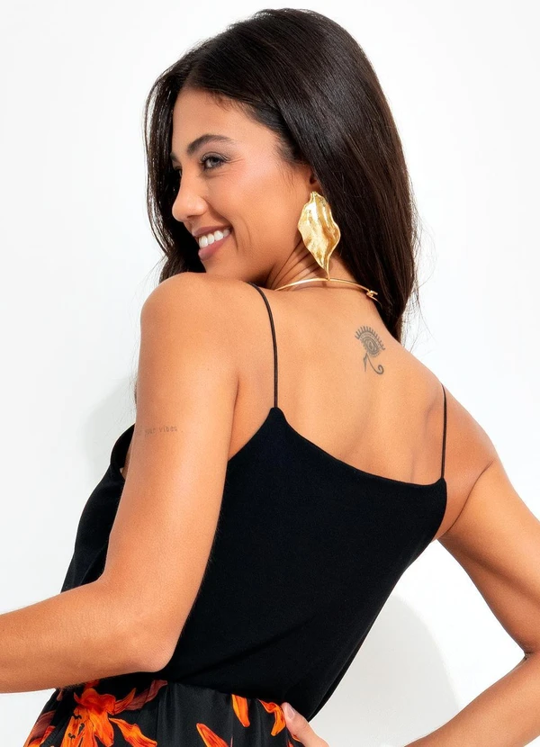 Quintess - Blusa Preto em Malha Crepe 2