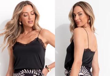 Blusa Preto em Malha Fria