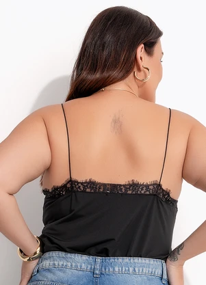 Quintess - Blusa Preto em Malha Fria - QUINTESS