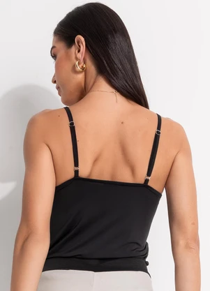 Quintess - Blusa Preto em Malha Fria - QUINTESS