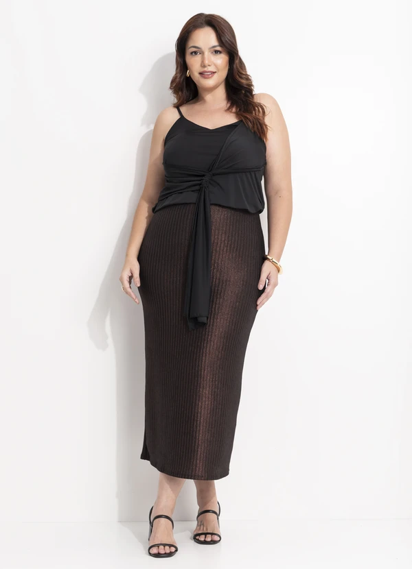 Quintess - Blusa Preto em Malha Fria