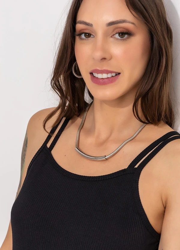 Bimini - Blusa Preto em Ribana Modal 8