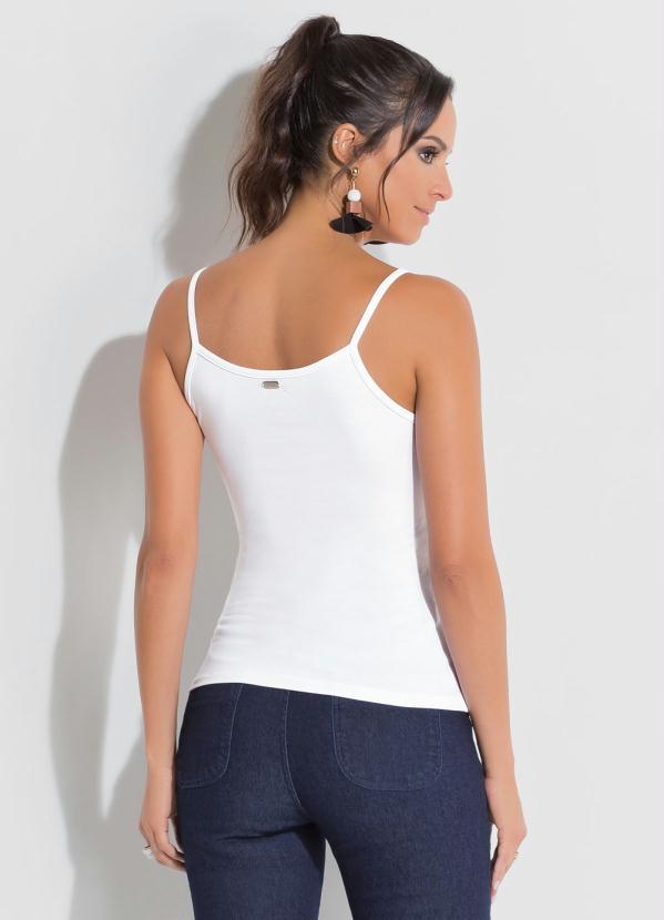 Quintess - Blusa Quintess de Alças Branca 2