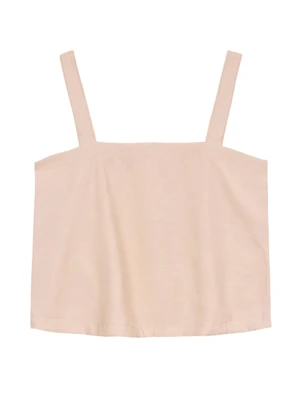 Essendi - Blusa Regata Feminina em Alfaiataria Natural - ESSENDI