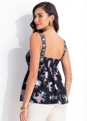 Farm - Blusa Romance Preto - FARM