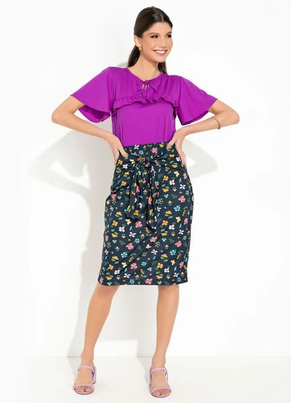 Rosalie - Blusa Roxo Babado 4