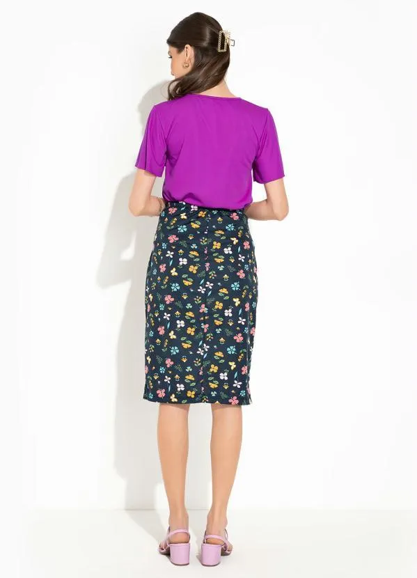 Rosalie - Blusa Roxo Babado 5