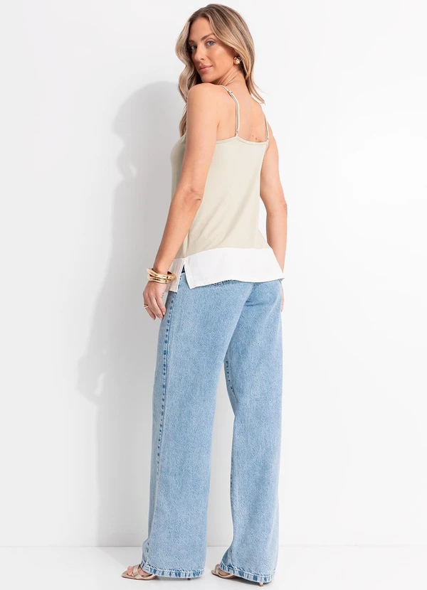 Quintess - Blusa Verde Claro em Malha de Viscose 19