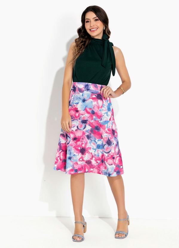 Rosalie - Blusa Verde Musgo Gola Laço 4