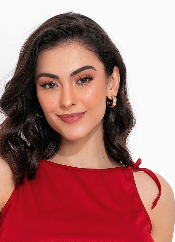 Outlet - Blusa Vermelha de Alças 3