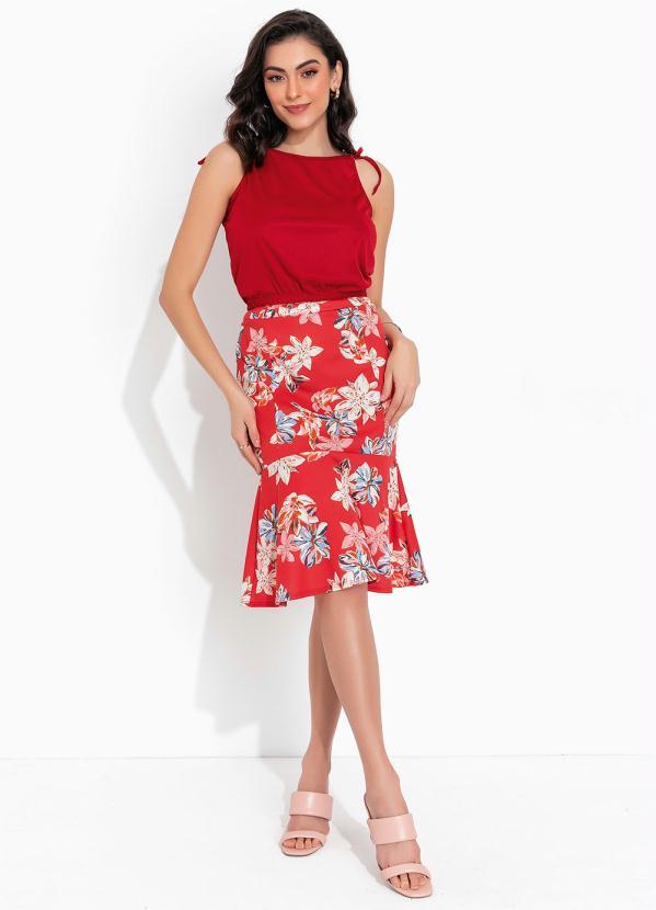 Outlet - Blusa Vermelha de Alças 4