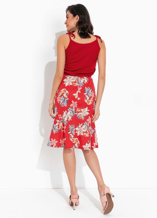 Outlet - Blusa Vermelha de Alças 5